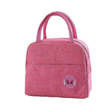 (Rose red) Insulated Lunch Boxes Cold Portable Convenient Bag Cooler For Women