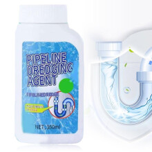 Powerful Drain Cleaner and Pipe Dredging Agent for Kitchen and Bathroom, Quick Unclogging Toilet and Sink Tool 1Pcs