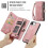 (For iPhone 16e, Pink) CaseMe 008 Detachable Multifunctional Leather Phone Case 3