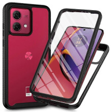 (Style A, Multicolor) For Motorola Moto G84 5G Phone Case Protective Cover with PET Screen Protector