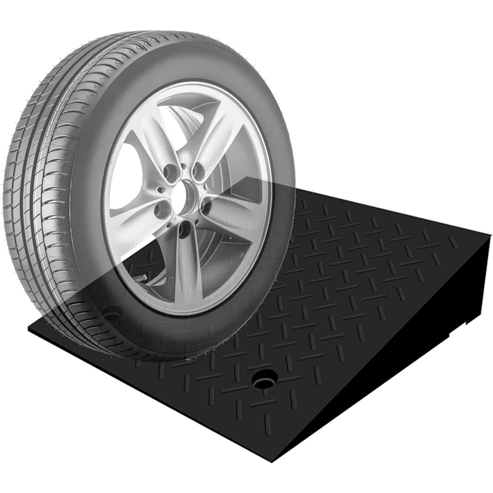 Wheelchair Ramp 12cm Rise Heavy Duty Non Slip Rubber Threshold Ramp for Doorway and Scooter