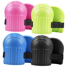 4 Pack Professional Gardening and Construction Knee Pads Durable Comfortable Wear‑Resistant Protection in Black Blue Green Pink