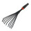 Garden Hand Rake Ergonomic Grip Durable Iron Frame Lightweight Tool for Camping Landscaping 1