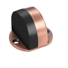 Heavy Duty Stainless Steel Door Stopper Red Bronze Finish Drill AntiCollision Noise Reduction