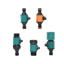 Garden Hose Quick Connector 3/4 Inch Plastic Coupling with Valve for Car Wash and Garden Irrigation