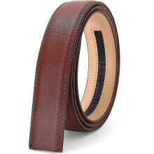 (style7) Men's Leather Ratchet Belt Strap Only 35mm Leather Belt