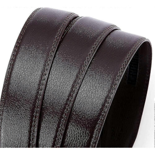 (style12) Men's Leather Ratchet Belt Strap Only 35mm Leather Belt 2