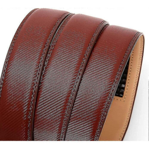 (style7) Men's Leather Ratchet Belt Strap Only 35mm Leather Belt 2