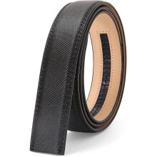 (style21) Men's Leather Ratchet Belt Strap Only 35mm Leather Belt