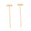 2pcs Mini Wooden Zen Garden Rake Set, Compact Design for Desk Sandbox, Precise Pattern Control 1