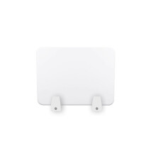 White Acoustic Desk Divider 40x30cm Noise Reduction Privacy Panel with Tool Installation for Office Table