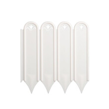 LFSBTI 25 Pcs Garden Edging Border Fence, Durable Plastic Panels with Quick Ground Installation, White