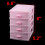 Pink Plastic Storage Box 4Layer Jewelry Organizer for Makeup and Desktop Neat Storage Solution 2