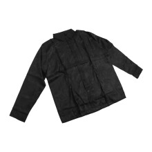 Herren-Button-Down-Hemd mit schwarzem Blumenmuster, Slim-Fit, XXL