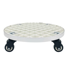 Plant Caddy with Wheels Heavy Duty 440lb Capacity Rolling Plant Stand with 360 PU Wheels White 40cm