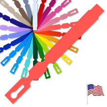 Plastic Plant Labels 5'x1/2' Coral 150 Pack UVResistant Wrap Around Nursery Tags for Garden and Trees