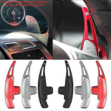 (black) Aluminum Steering Wheel Shift Paddle Extension Replacement Shifters For Mercedes Benz AMG A45 CLA45 C63 C65 S63 GLA45 E43 SL63