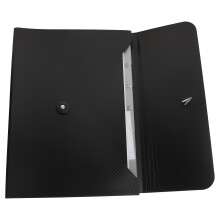 Expandable Accordion File Organizer Black Letter Size Document Holder Large Capacity for Office School Home