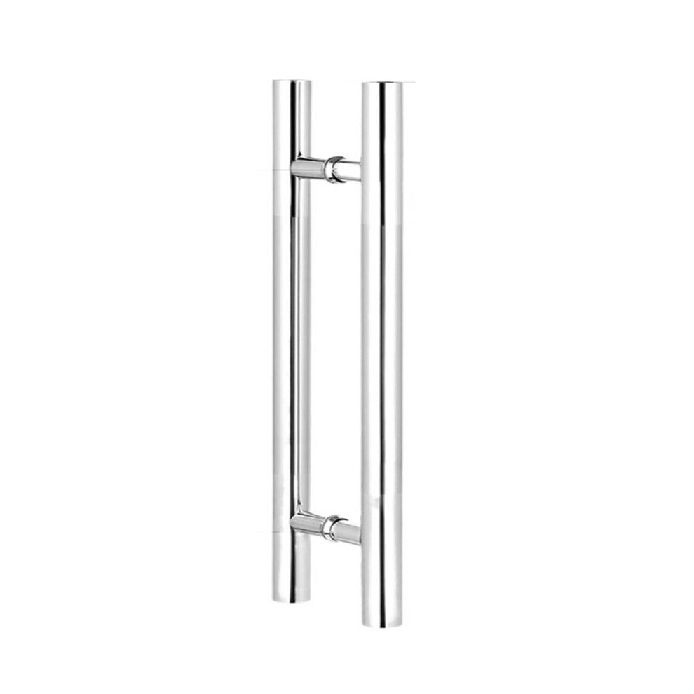 Barn Door Hardware Kit Silver 800Mm With Oval Glass Door Handles Stainless Steel Smooth And Quiet 9330225457541