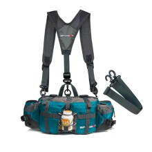 Outdoor Waist Bag for Hiking and Cycling, Water Resistant Multi Pocket Running Waist Pack for Travel