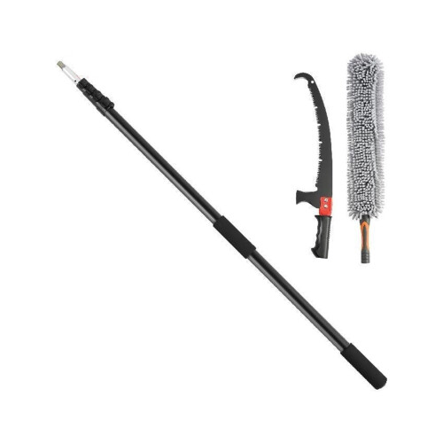 20ft Extendable Pole Tree Pruner with Sharp Steel Blade and Lightweight Aluminum Handle for  Branches