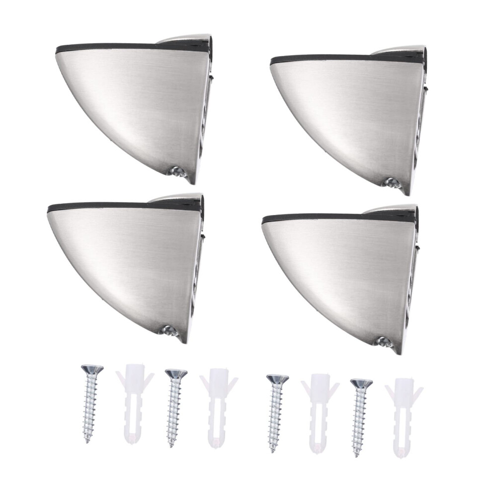 4Pcs Stainless Steel Shelf Brackets Locking Pegs Prevent Sagging For Bathroom Kitchen Cabinets 9330225457756