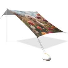 Beach Tent Sun Shelter with UVBlocking Silver Canopy, Easy OnePerson Setup for Camping and Fishing