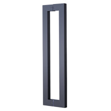 Black Stainless Steel Door Handle Matte Black 120x116.2cm Double Sided Barn and Shower Entry Pull Rust‑Proof Finish