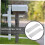 2pcs Metal Mailbox Mounting Bracket Mailbox  Kit with Durable Construction and Easy Installation 2