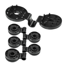 Shade Net Clip 20PCS Black, Secure Double Lock Greenhouse Net Clamp for Garden, Tent and Fence Use