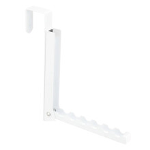 Over the Door Hooks Clothes Hanger, Foldable Metal Rack for Coats Towels and Instant Door Organization