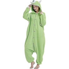 (Large, Mike Wazowski) Animal Onesie Pajamas for Adults - Halloween and Christmas Sleepwear Jumpsuit with High Quality Ideal as a Gift