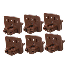 Drawer Slide Guide Set for Center Mount Dresser, Smooth Operation and Easy DIY Installation, 6pcs