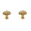 Solid Brass Cabinet Knobs and Gold Drawer Pulls 2 Pack, Satin Golden Finish, Easy SingleHole Install, 32mm Bronze 1
