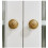 Solid Brass Cabinet Knobs and Gold Drawer Pulls 2 Pack, Satin Golden Finish, Easy SingleHole Install, 32mm Bronze 2