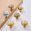 Solid Brass Cabinet Knobs and Gold Drawer Pulls 2 Pack, Satin Golden Finish, Easy SingleHole Install, 32mm Bronze 4
