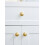 Solid Brass Cabinet Knobs and Gold Drawer Pulls 2 Pack, Satin Golden Finish, Easy SingleHole Install, 32mm Bronze 5