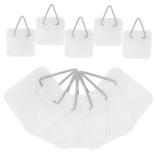 10pcs Adhesive Wall Hooks No Drill Picture Hanging Hooks for Plates and Frames Home Decor
