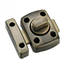 Zinc Alloy Door Latch Green Right Angle Sliding Gate Lock for Cabinets Secure Durable Closure 1Pcs