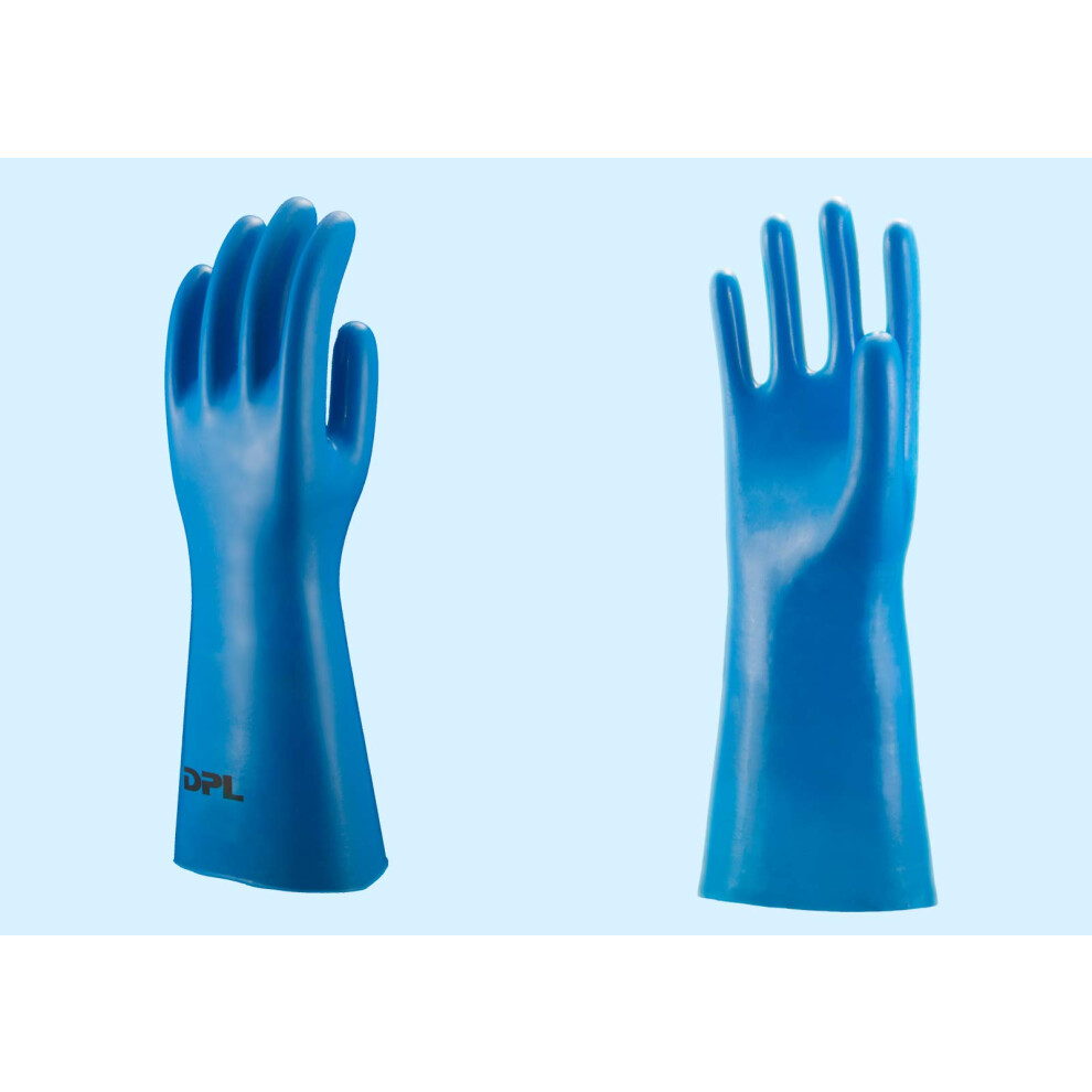 Pva Coated Chemical Resistant Gloves 11Mil 13 Inch Hydrophobic Nitrile Safety Gloves For Solvent Handling 9351714604086