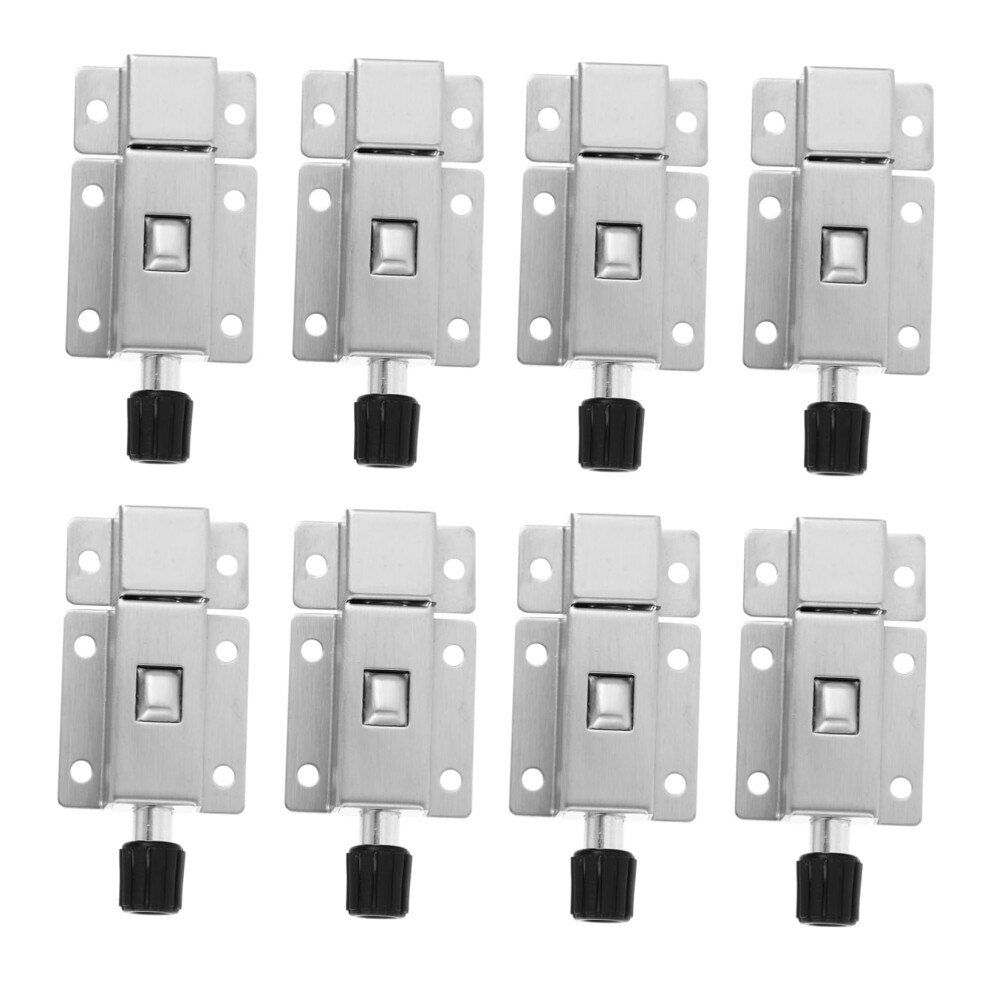 8Pcs Door Latch Lock Set, Stainless Steel Gate Latch, RustâResistant Bolt For Garage Door Security 9771547977285