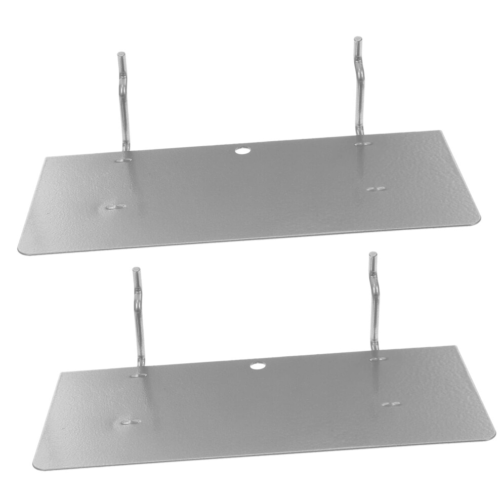 2Pcs Heavy Duty Pegboard Shelf Brackets For Garage Wall Storage And Hooks Organizer 9330225458456