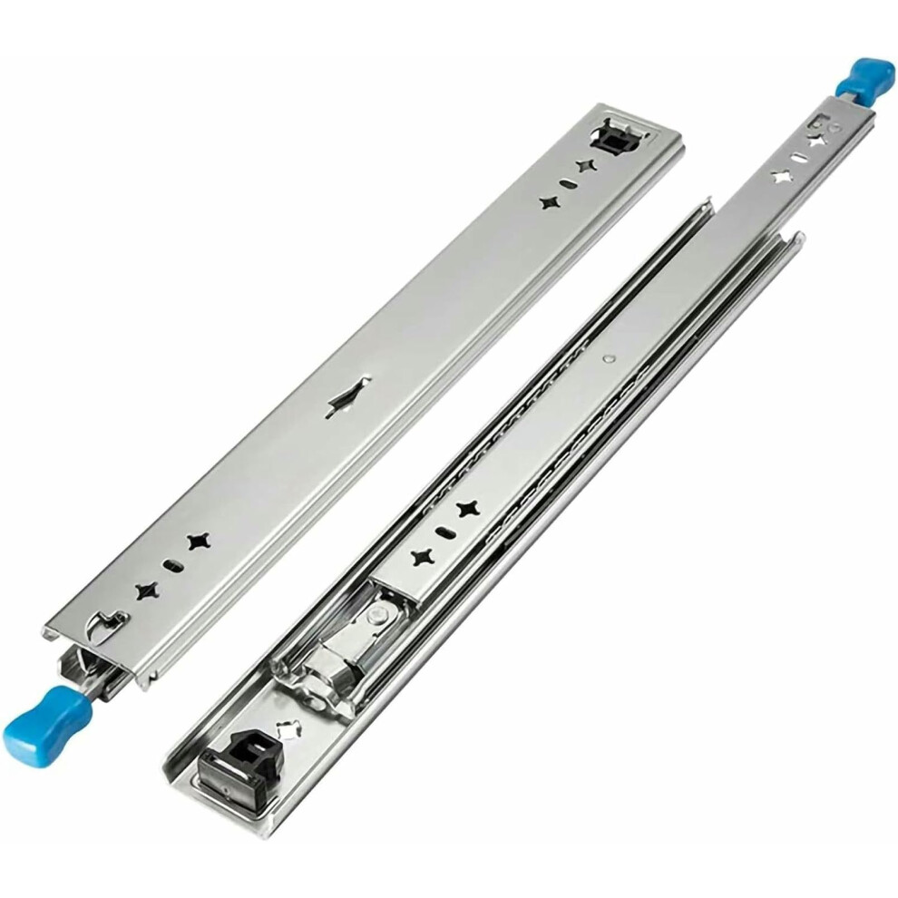 53Mm Heavy Duty Drawer Slides 450Mm Full Extension Ball Bearing Runners 120Kg Load Bothside Locking 9073542126973