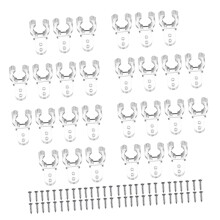 LED Tube Clips 100pcs Transparent Fluorescent Light Tube Holders for Secure Indoor Outdoor Mounting