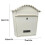 Rust Proof Wall Mount Locking Mailbox, Large Galvanized Steel Outdoor Post Box with Viewing Window, White 2