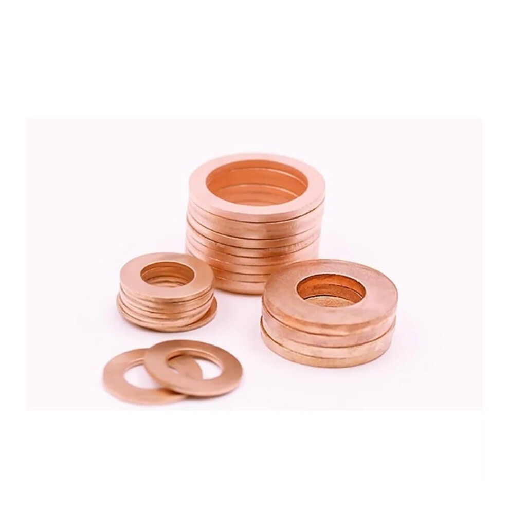 M6 Copper Washer Set 5Pcs 6X12x2mm Reliable Seal And CorrosionâResistant Rings For Automotive And Plumbing 9351714604208