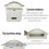 Rust Proof Wall Mount Locking Mailbox, Large Galvanized Steel Outdoor Post Box with Viewing Window, White 4
