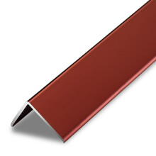 Red Aluminum Floor Transition Strip 10mm L Shaped Trim for Smooth Edge Protection and Durable Finish