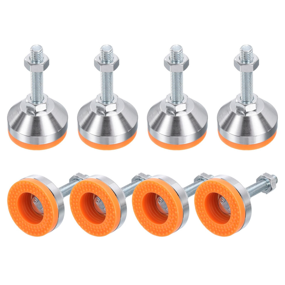 8 Pack M10 Adjustable Leveling Feet 50Mm Base Heavy Duty Antislip Shockabsorbing Furniture Leveler Legs For Workbench 9771547977575