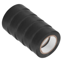 5pcs Black Electrical Insulation Tape Flame Resistant for Wiring and Cable Protection